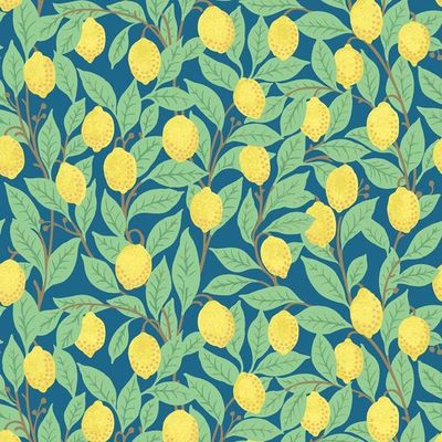 Lemons Wallpaper by Nathan Turner – Cadet Blue
