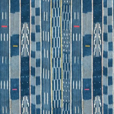 Large Madison Stripe Wallpaper by Chris Benz – Blue