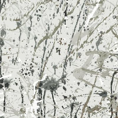 Pratt Paint Wallpaper by Chris Benz – Silver
