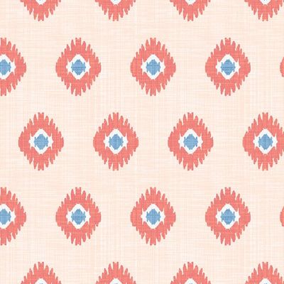 Tangier Medallion Wallpaper by Wallshoppe – Peach