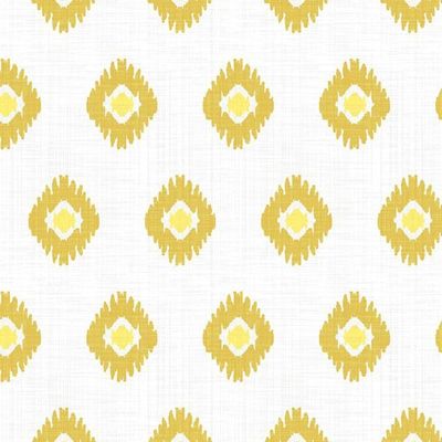 Tangier Medallion Wallpaper by Wallshoppe – Yellow