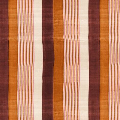 Tent Stripe Large Wallpaper by Chris Benz – Rust Terracotta Pink