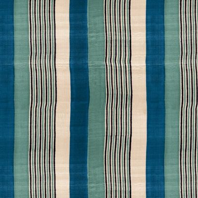 Tent Stripe Large Wallpaper by Chris Benz – Seaglass Blue