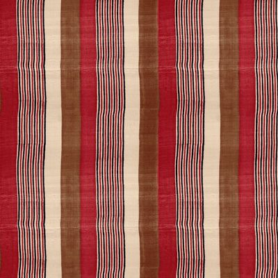 Tent Stripe Small Wallpaper by Chris Benz – Brown Red