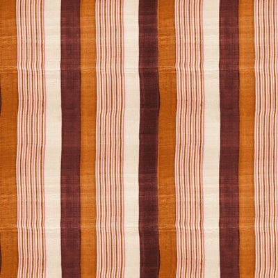 Tent Stripe Small Wallpaper by Chris Benz – Rust Terracotta Pink