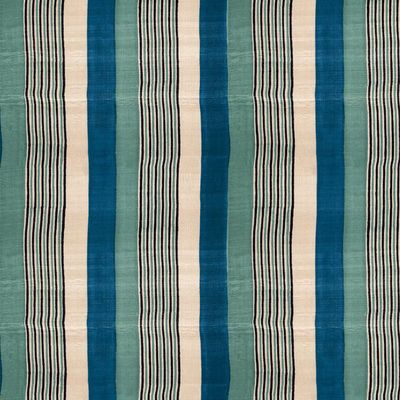 Tent Stripe Small Wallpaper by Chris Benz – Seaglass Blue