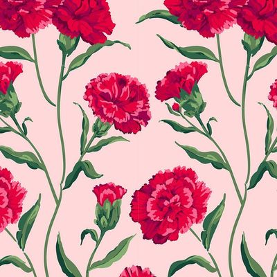Townhouse Wallpaper by Sarah Jessica Parker – Scarlet on Pink