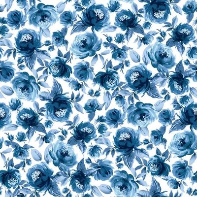 Veronica Wallpaper by Wallshoppe – Blue
