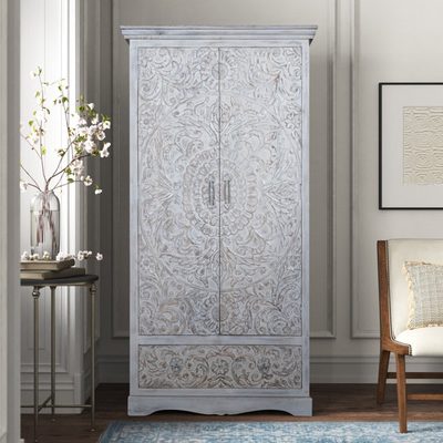 Maiorano 35.5" Solid Wood Armoire