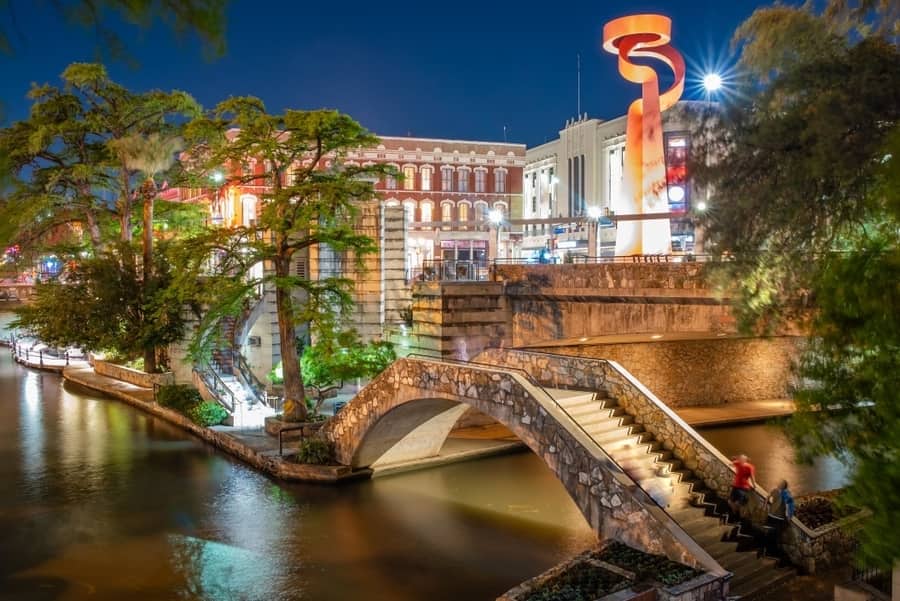River walk at night - San Antonio