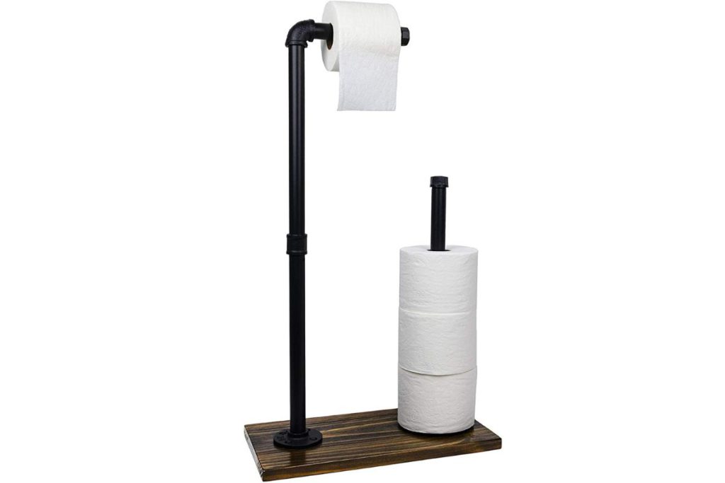 industrial pipe toilet paper holder