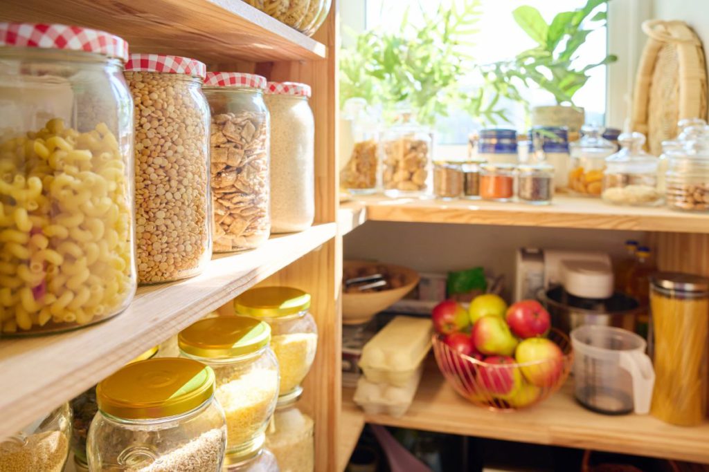 Proper food storage against insects