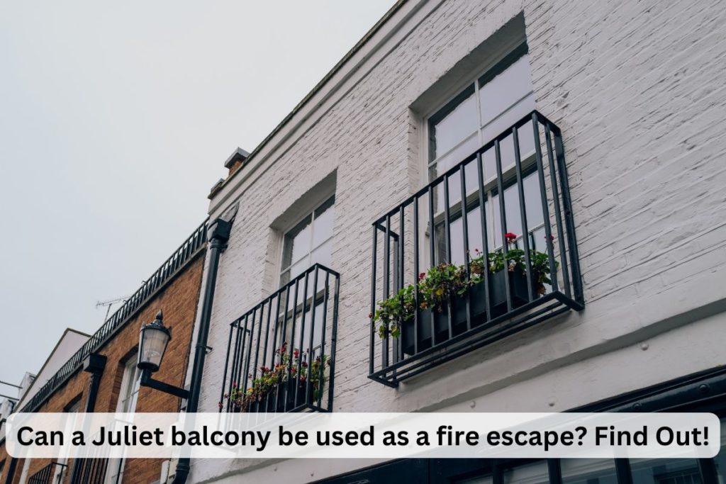 Can a Juliet balcony be used as a fire escape