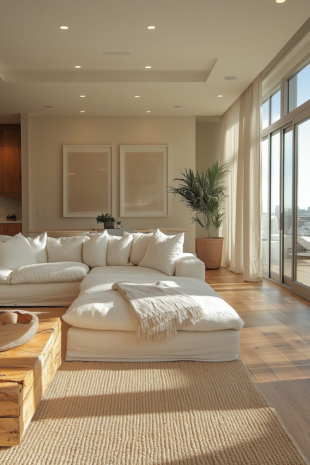 Curated Soft Beige Colored Apartment Renovation Gallery View
