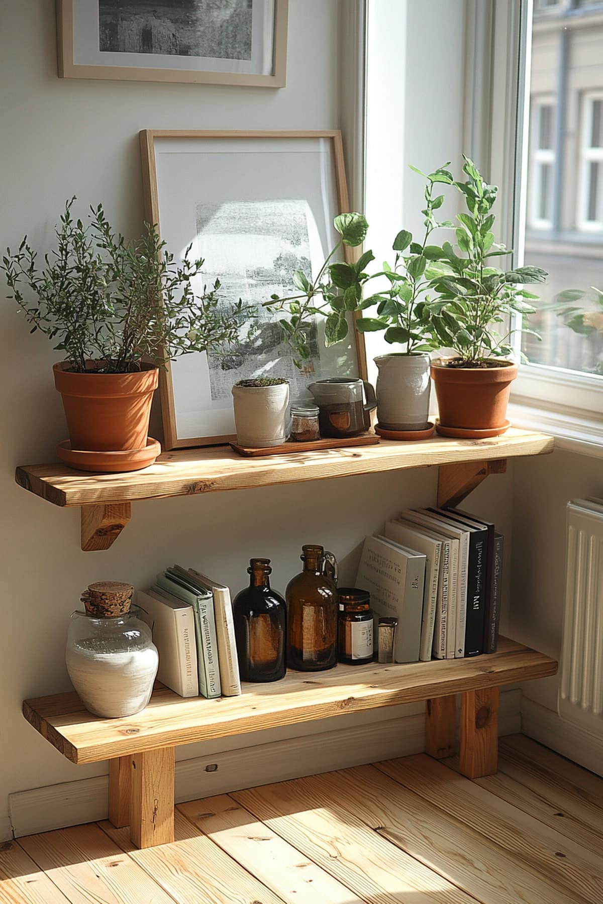 Beige Aesthetic Apartment - Chic Minimalist Shelves 02