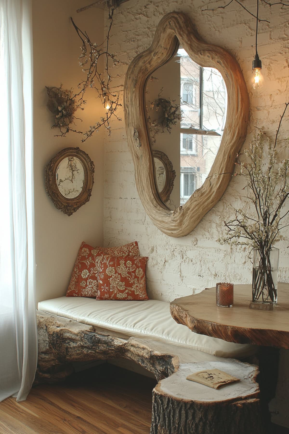 Beige Aesthetic Apartment - Graceful Reflective Mirrors 02