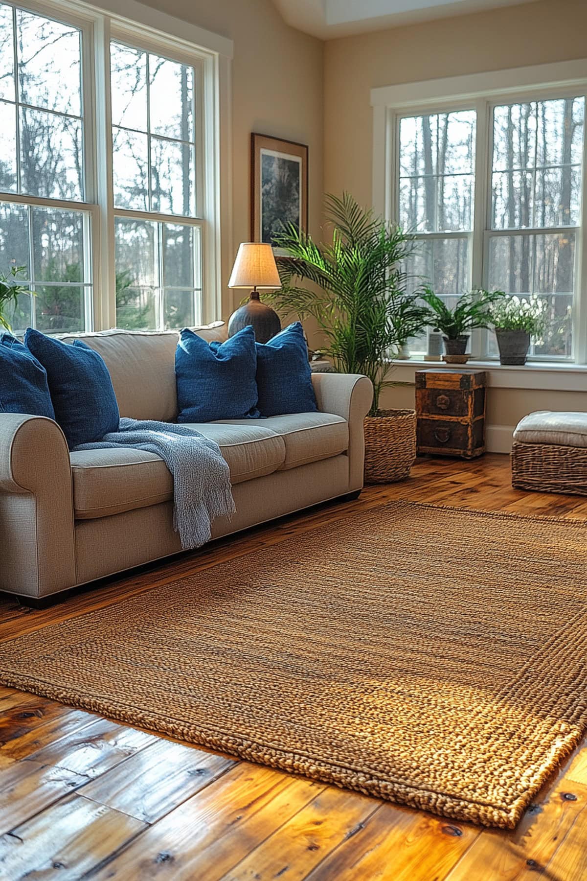 Beige Aesthetic Apartment - Radiant Hardwood Floors 01