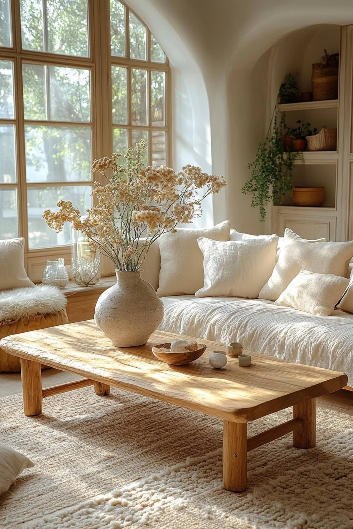 Beige Aesthetic Apartment - Whimsical Wood Furnishings 02