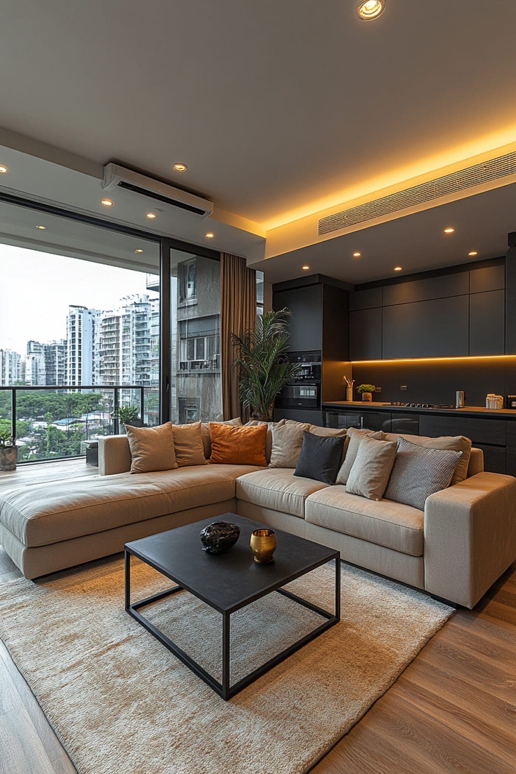 Photo inspiration: Picture Idea: 25 Stunning Black And Beige Apartment Ideas For Every Room