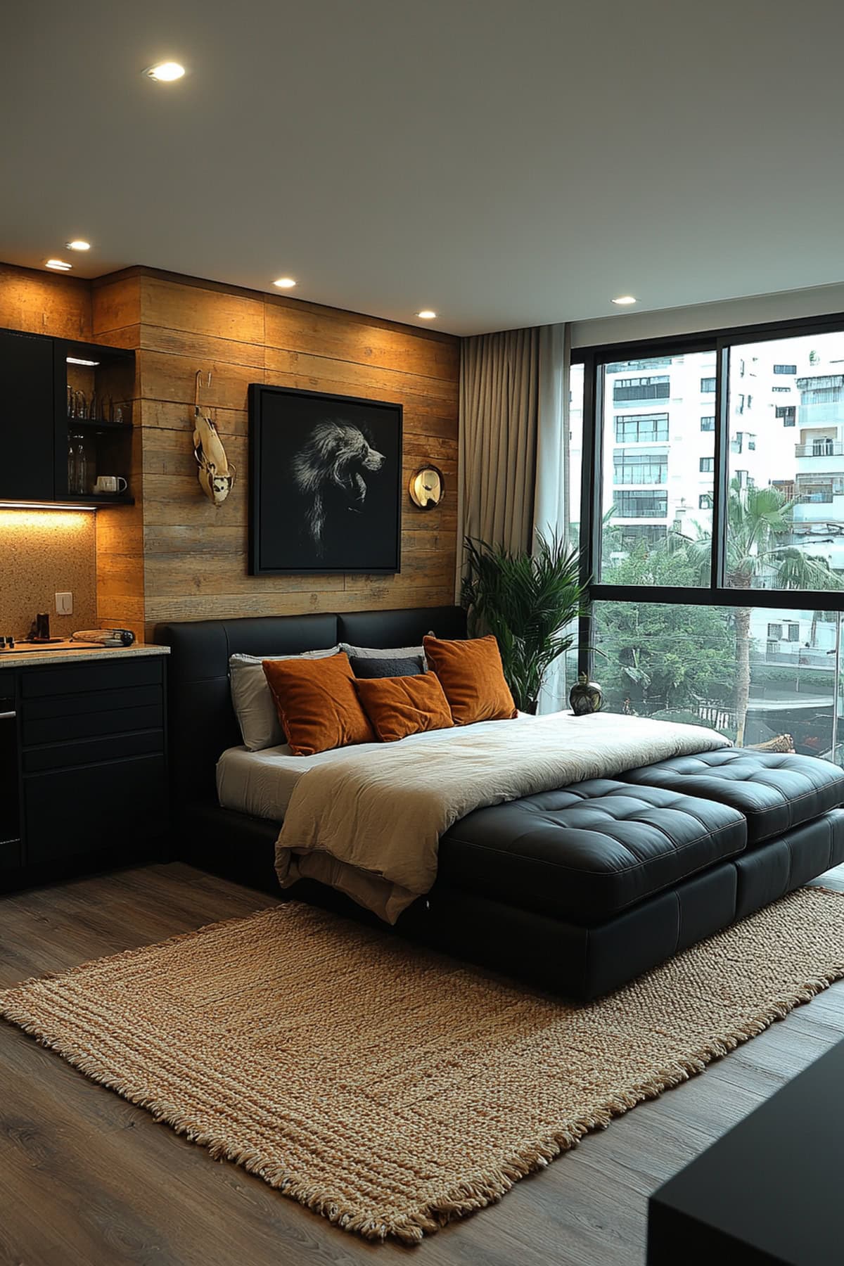 Black and Beige Studio Apartment 02