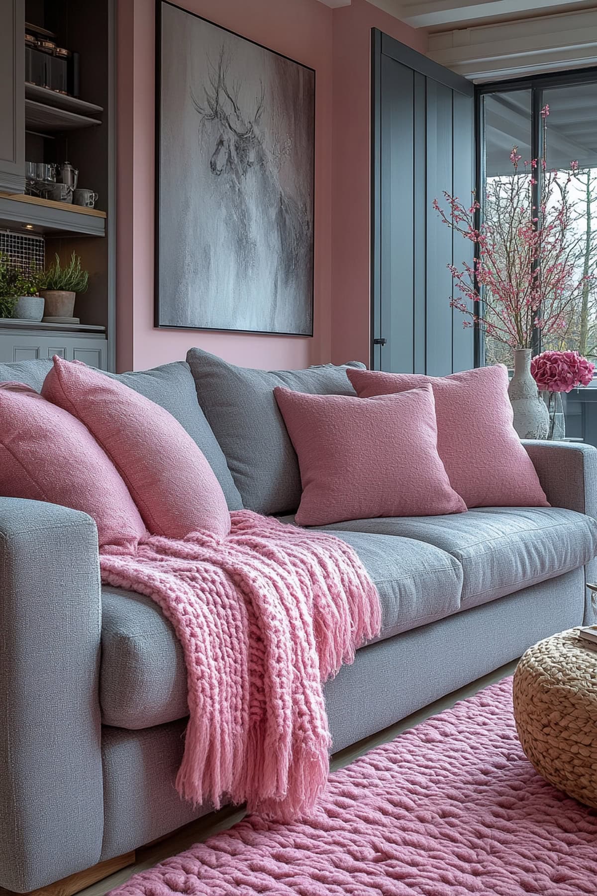 25 Pink and Grey Apartment Ideas