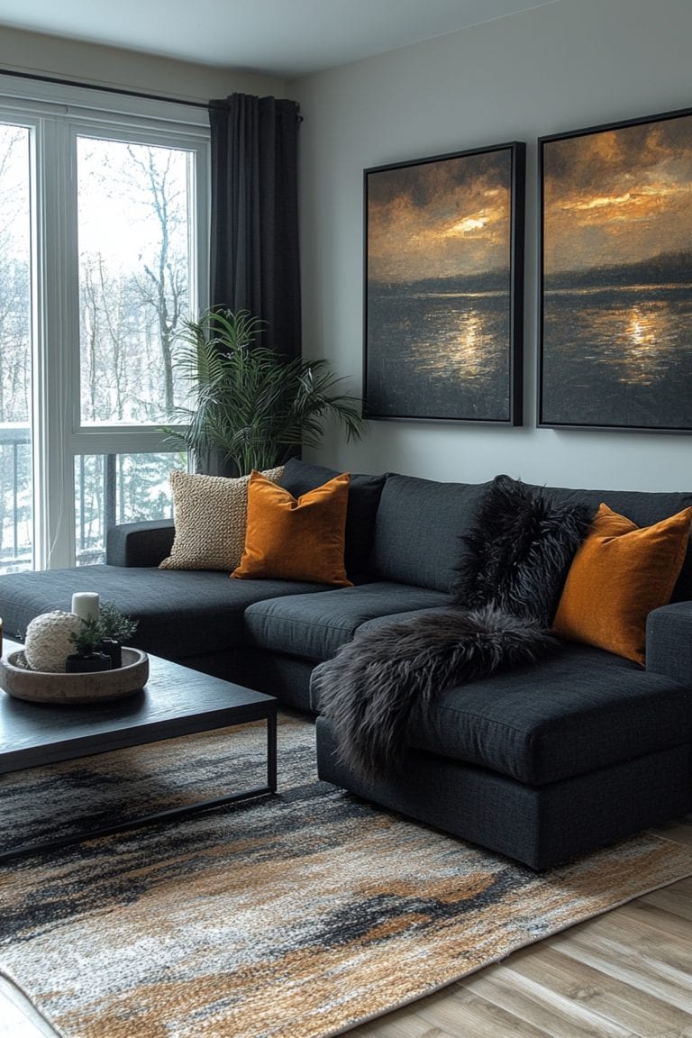 Black Decor for Apartment