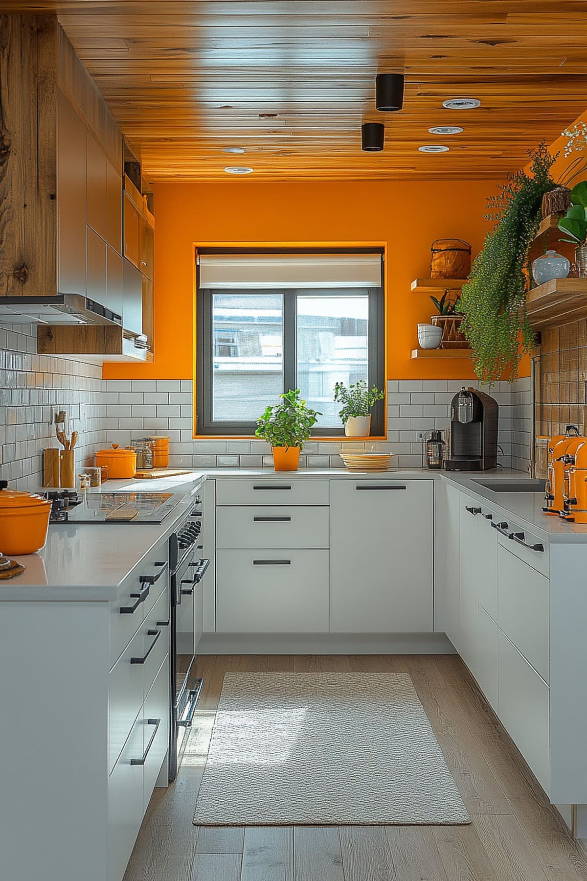 Coastal Orange Kitchen - 01