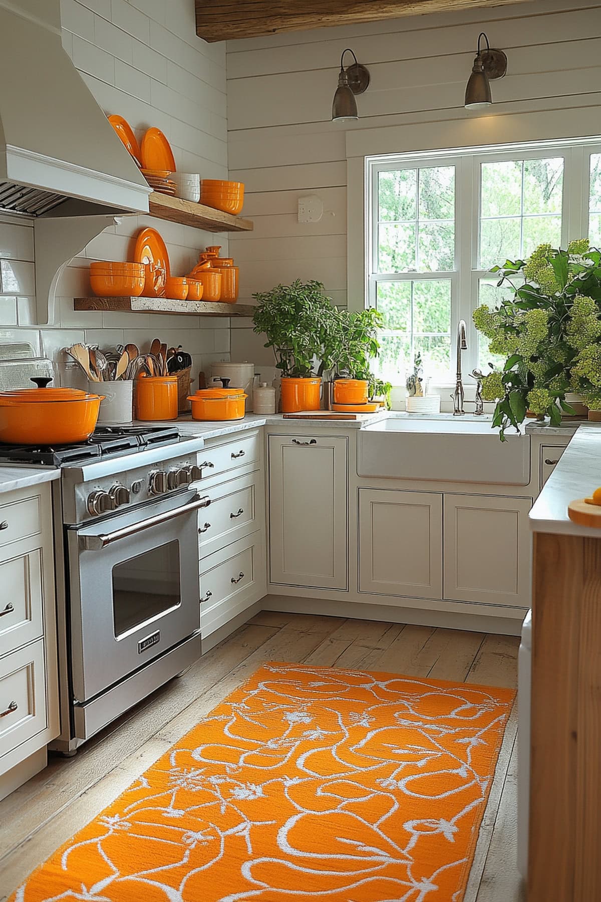 Coastal Orange Kitchen - 02