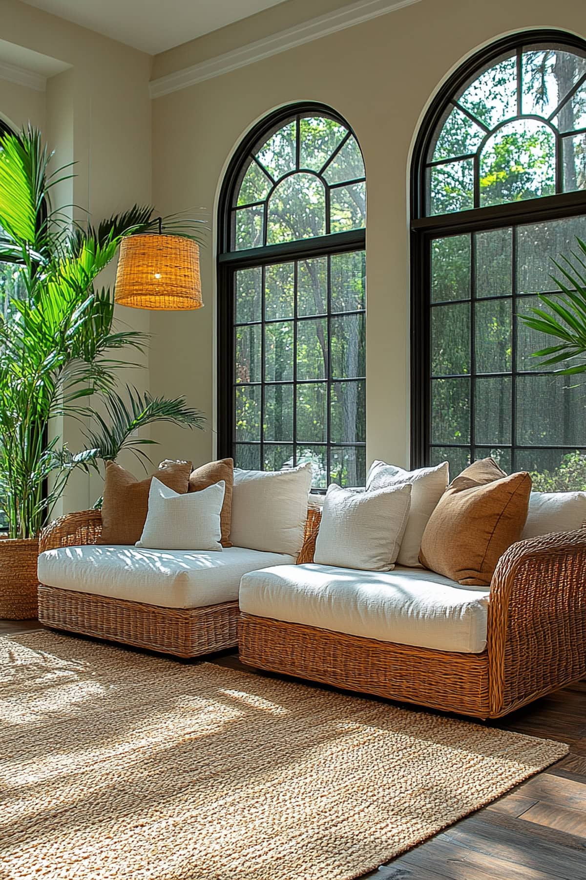 Contemporary Ivory Apartment Sunroom - 02