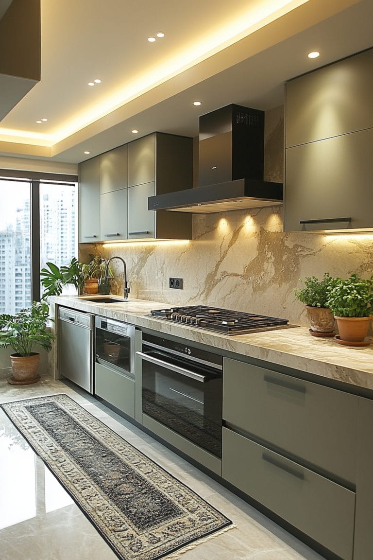 Photo inspiration: Curated Green Apartment Decor With A Rustic Touch Gallery View 49