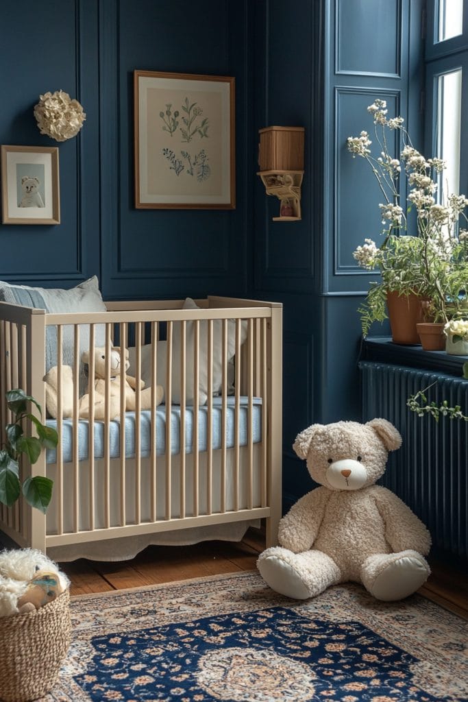 View of 25 Dark Blue Apartment Aesthetic Trends You'll Love