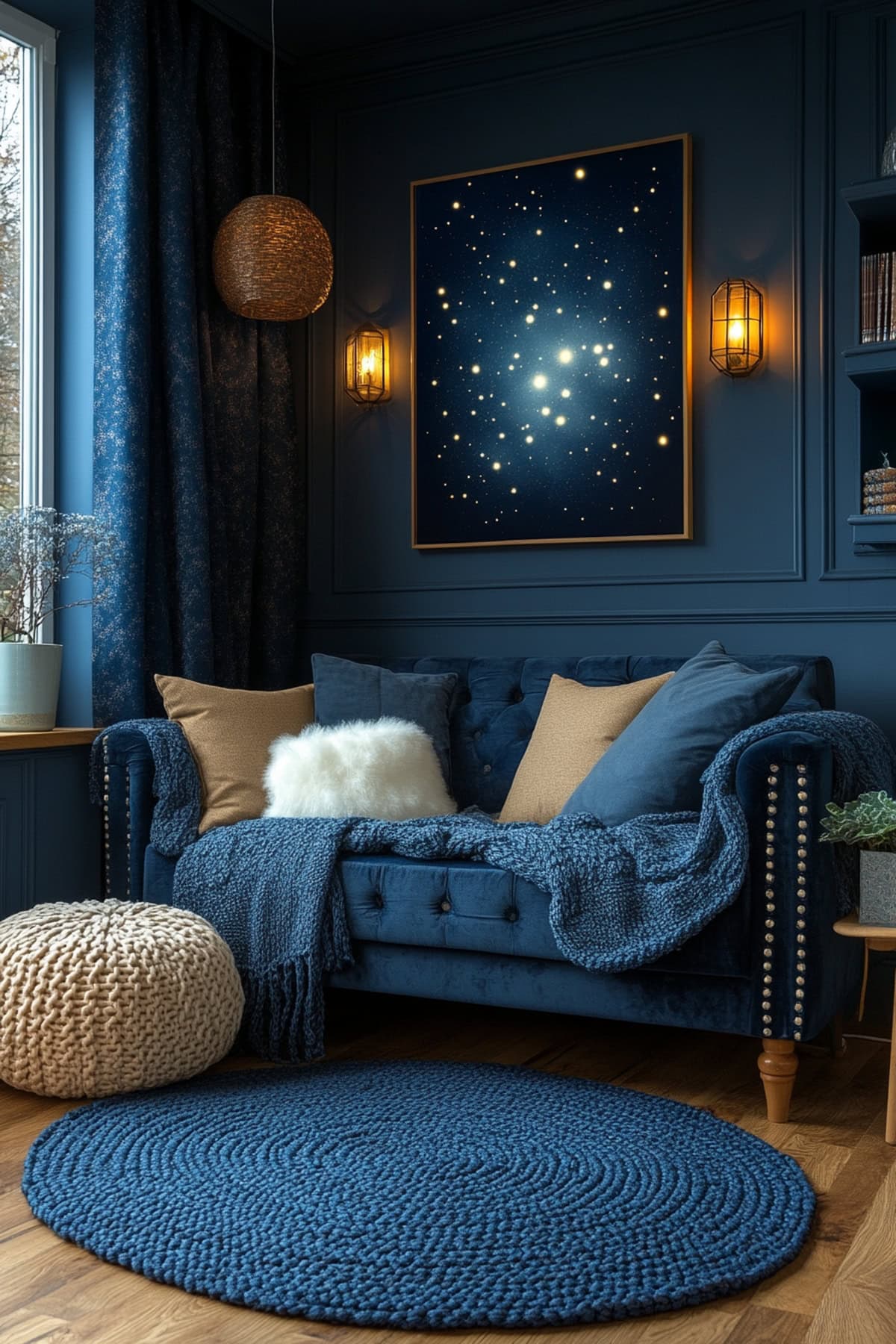 Cozy Dark Blue Nursery Haven 02