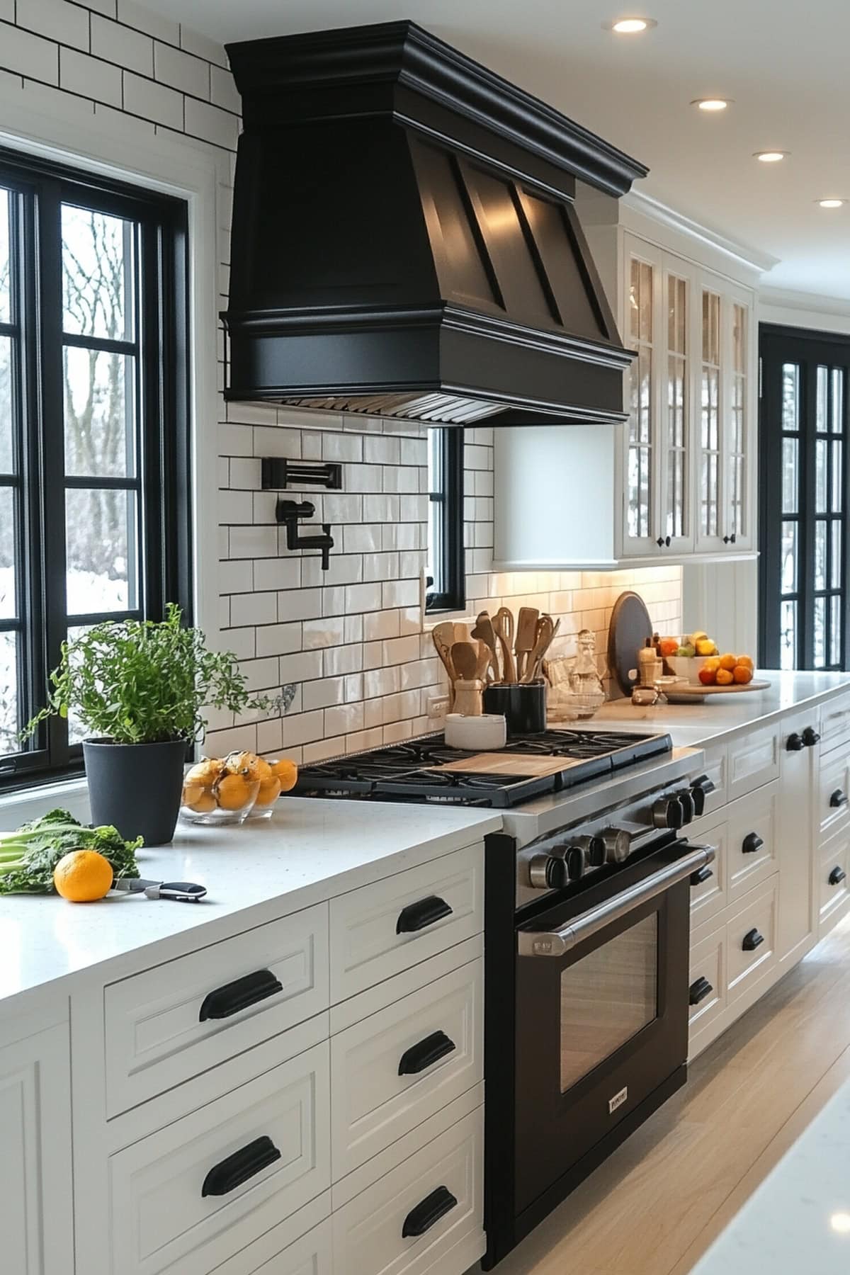 French Country Black Decor Kitchen - 02