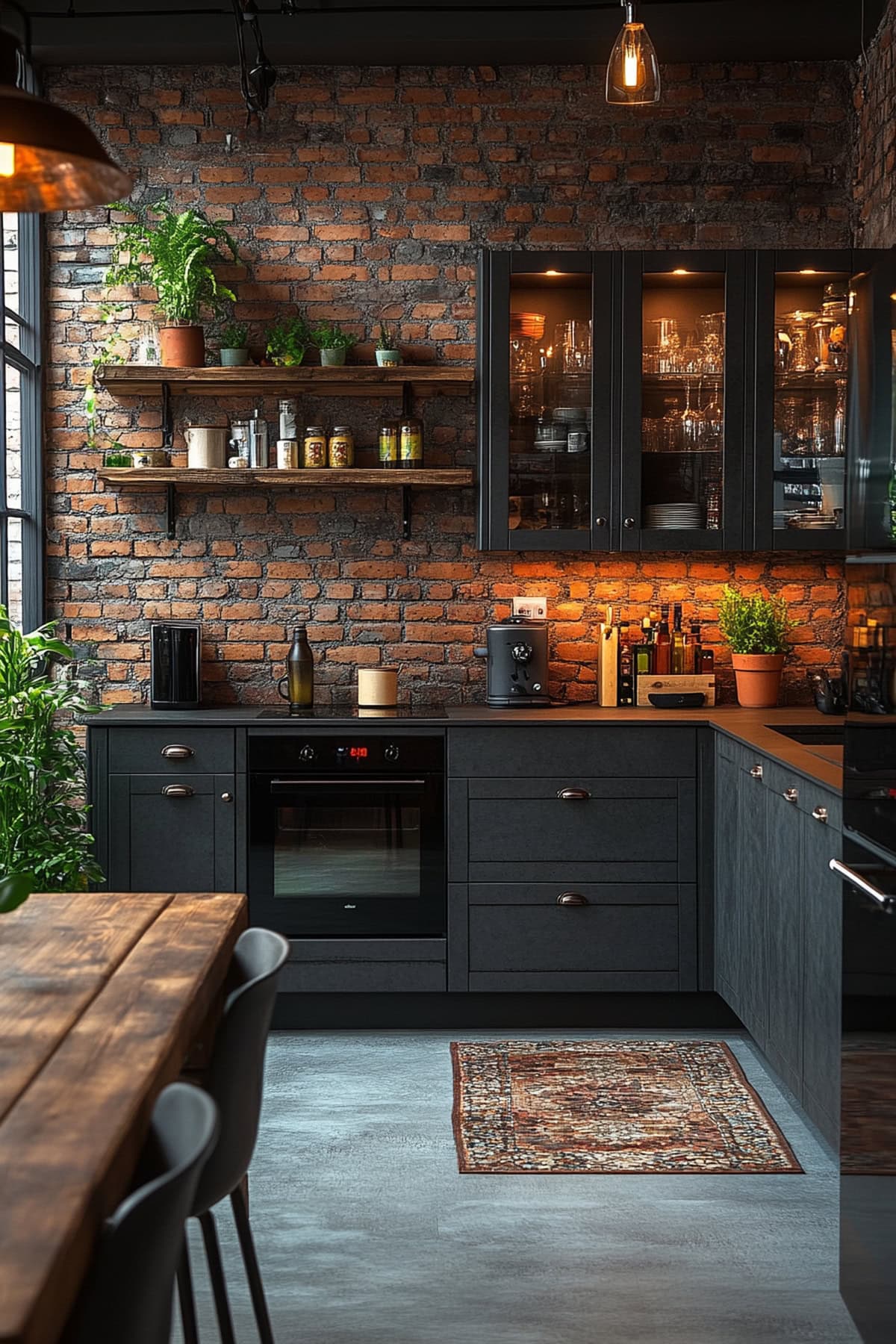 Industrial Black Decor Kitchen - 02