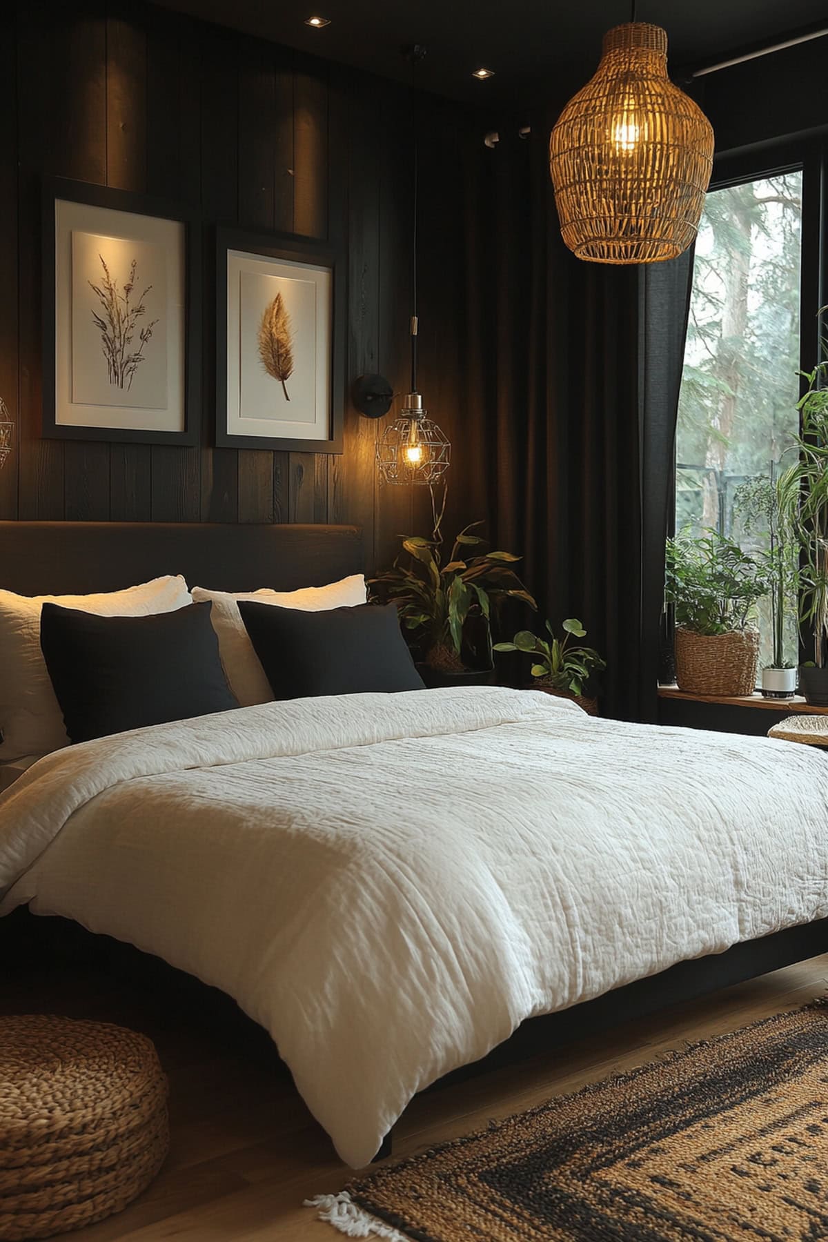 Modern Black Decor Bedroom - 02