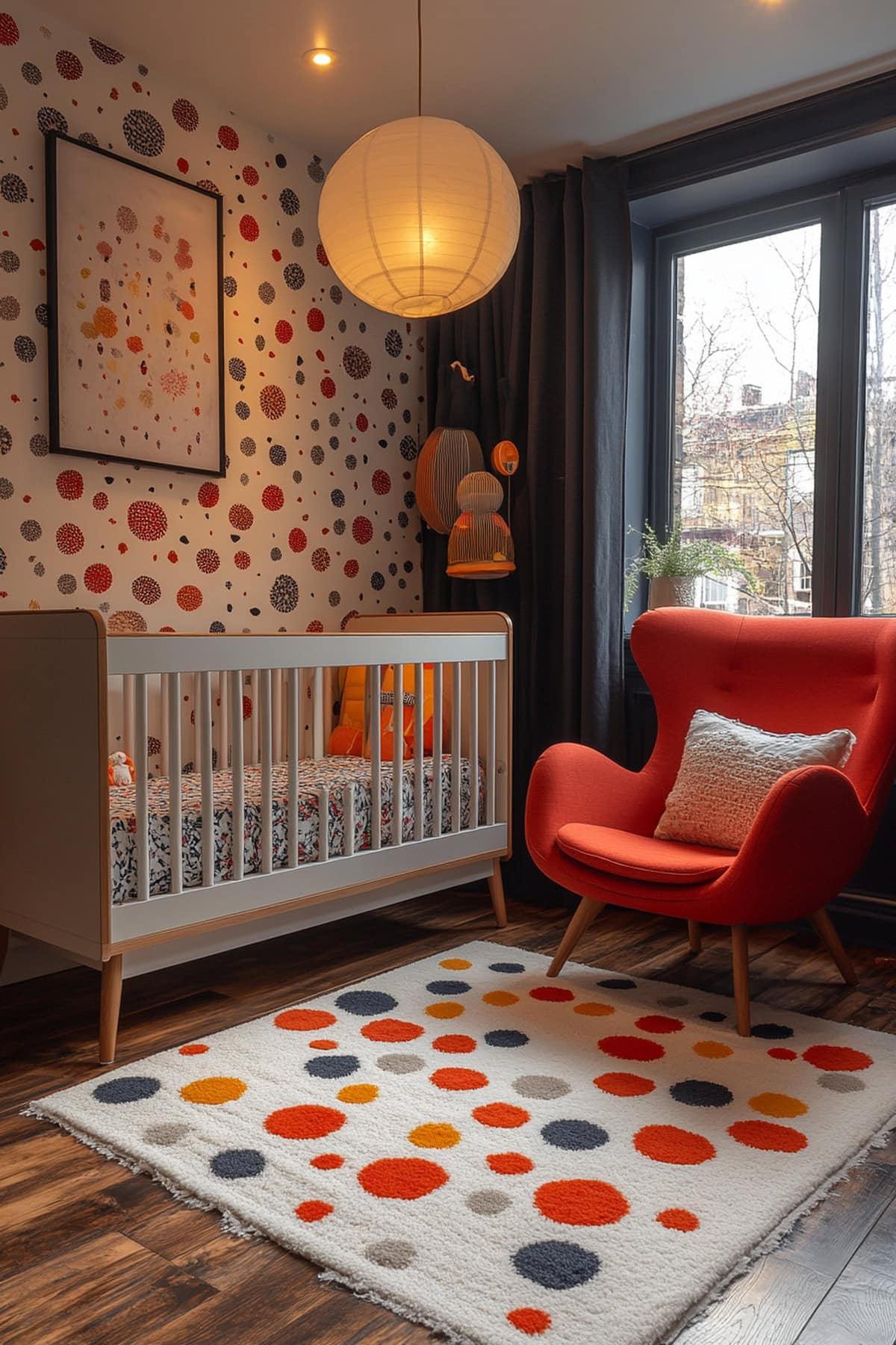 Modern Black Decor Nursery - 01