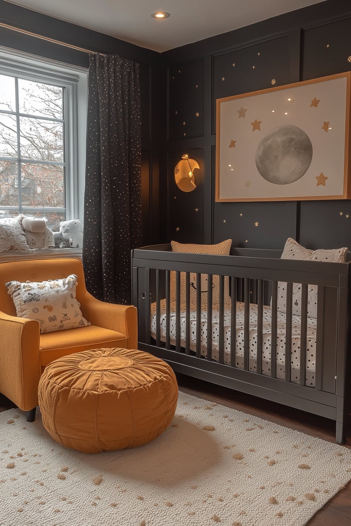 Modern Black Decor Nursery - 02