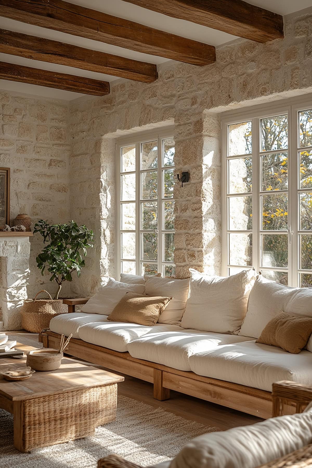 Rustic Ivory Apartment Sunroom - 02