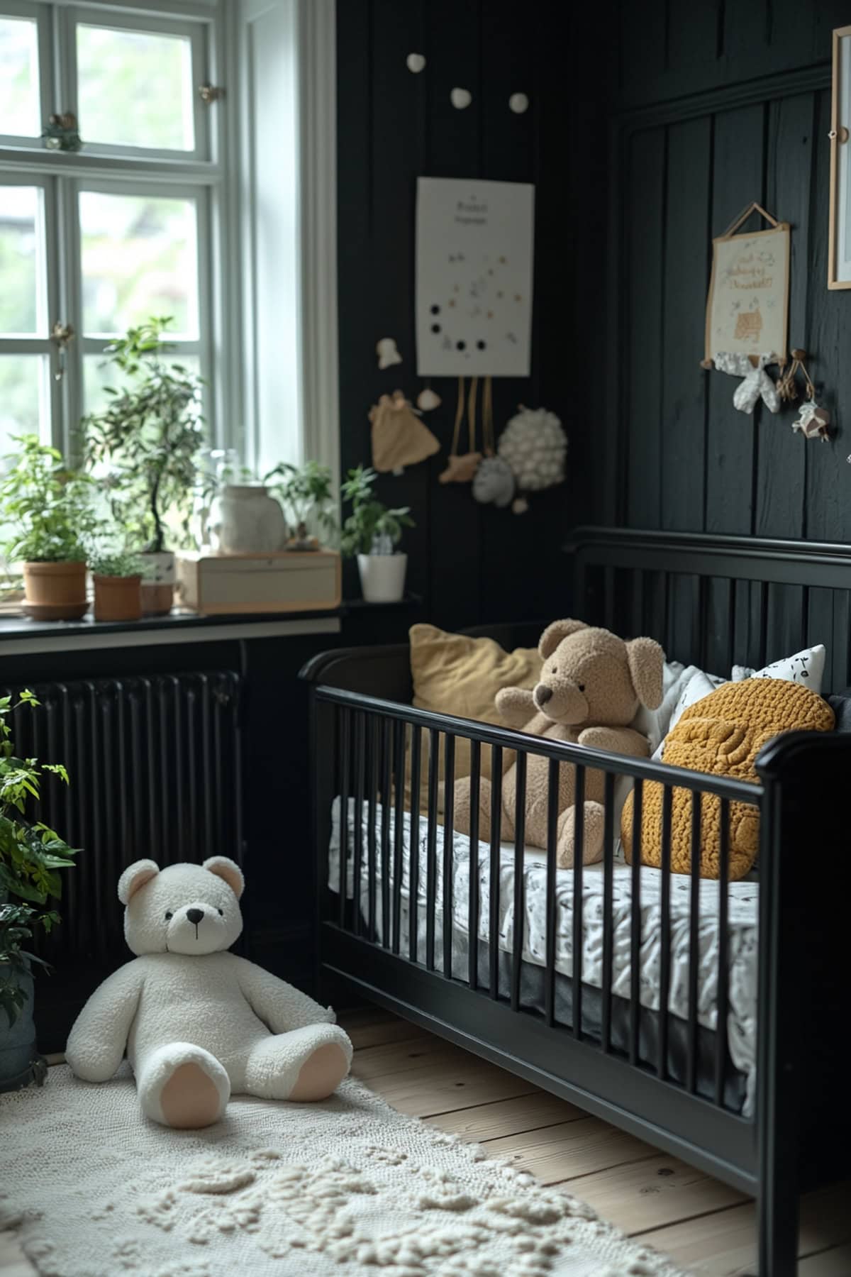 Scandinavian Black Decor Nursery - 02