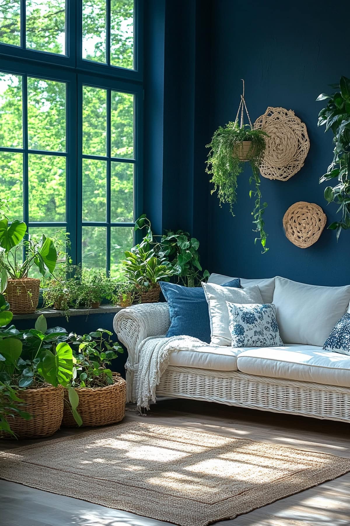 Tropical Dark Blue Sunroom Escape 02