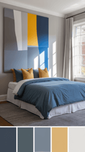 10 Stunning Gray, Blue, and Yellow Bedroom Ideas to Brighten Your Space