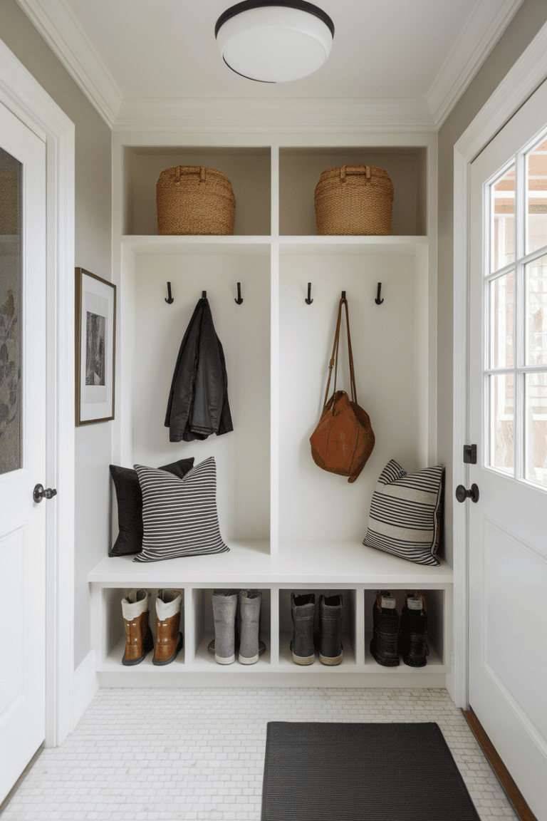 25 Creative Narrow Mudroom Ideas for a Stylish Entryway