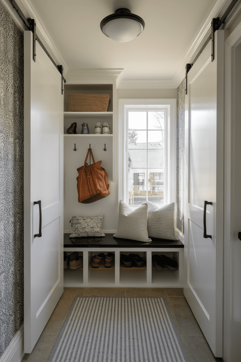 25 Creative Narrow Mudroom Ideas for a Stylish Entryway - Space-Saving Narrow Dick Designs
