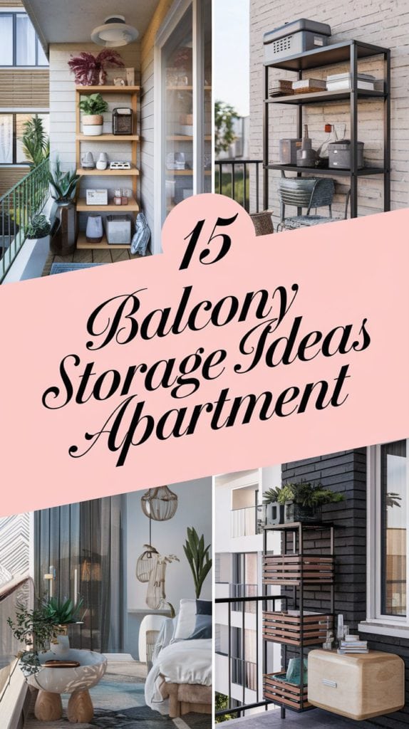 15 Apartment Balcony Storage Ideas