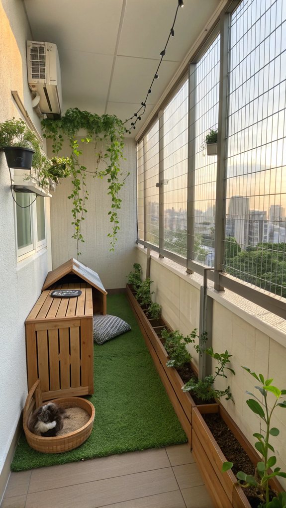 balcony for pets enjoyment