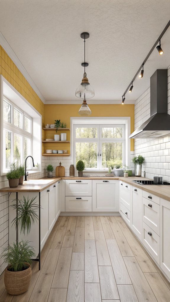 bright scandinavian kitchen design