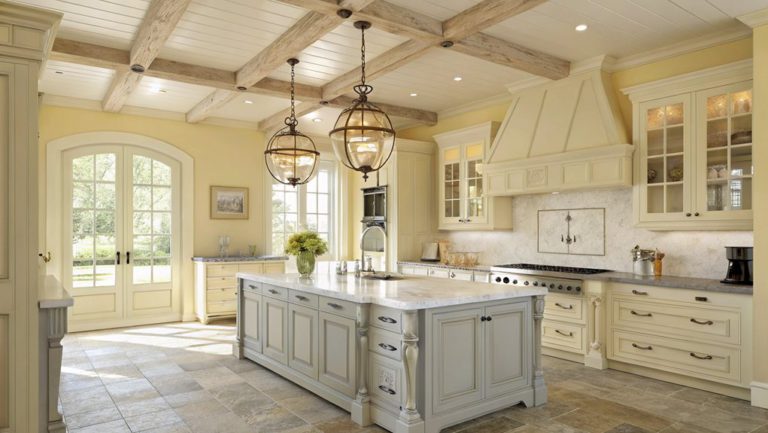 charming pastel yellow kitchens