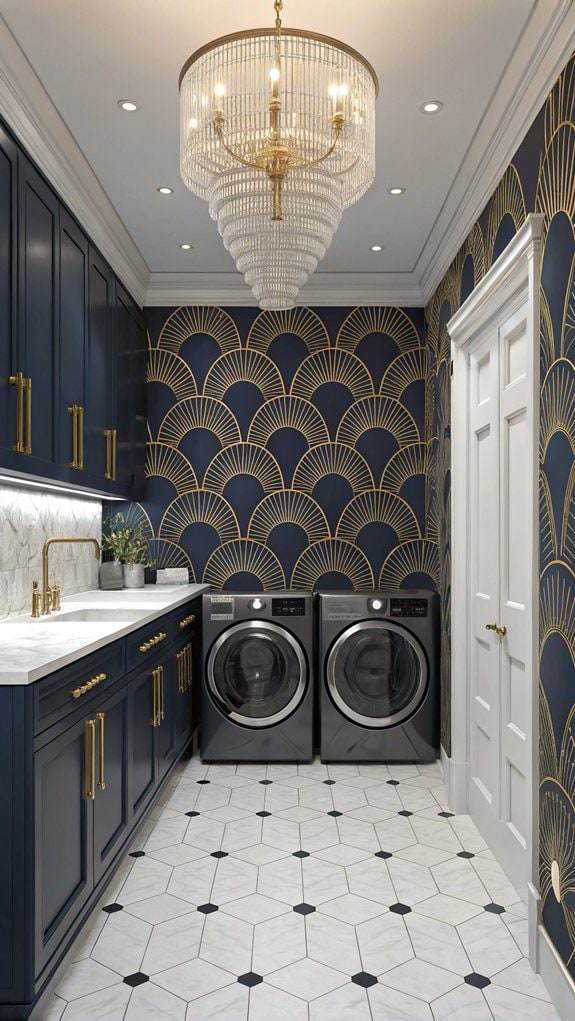 geometric metallic design revival