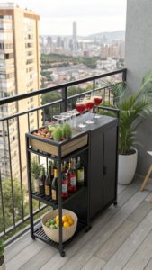 15 Apartment Balcony Bar Ideas