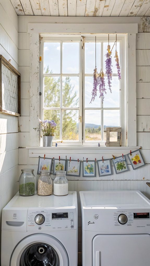 reclaimed window frame art